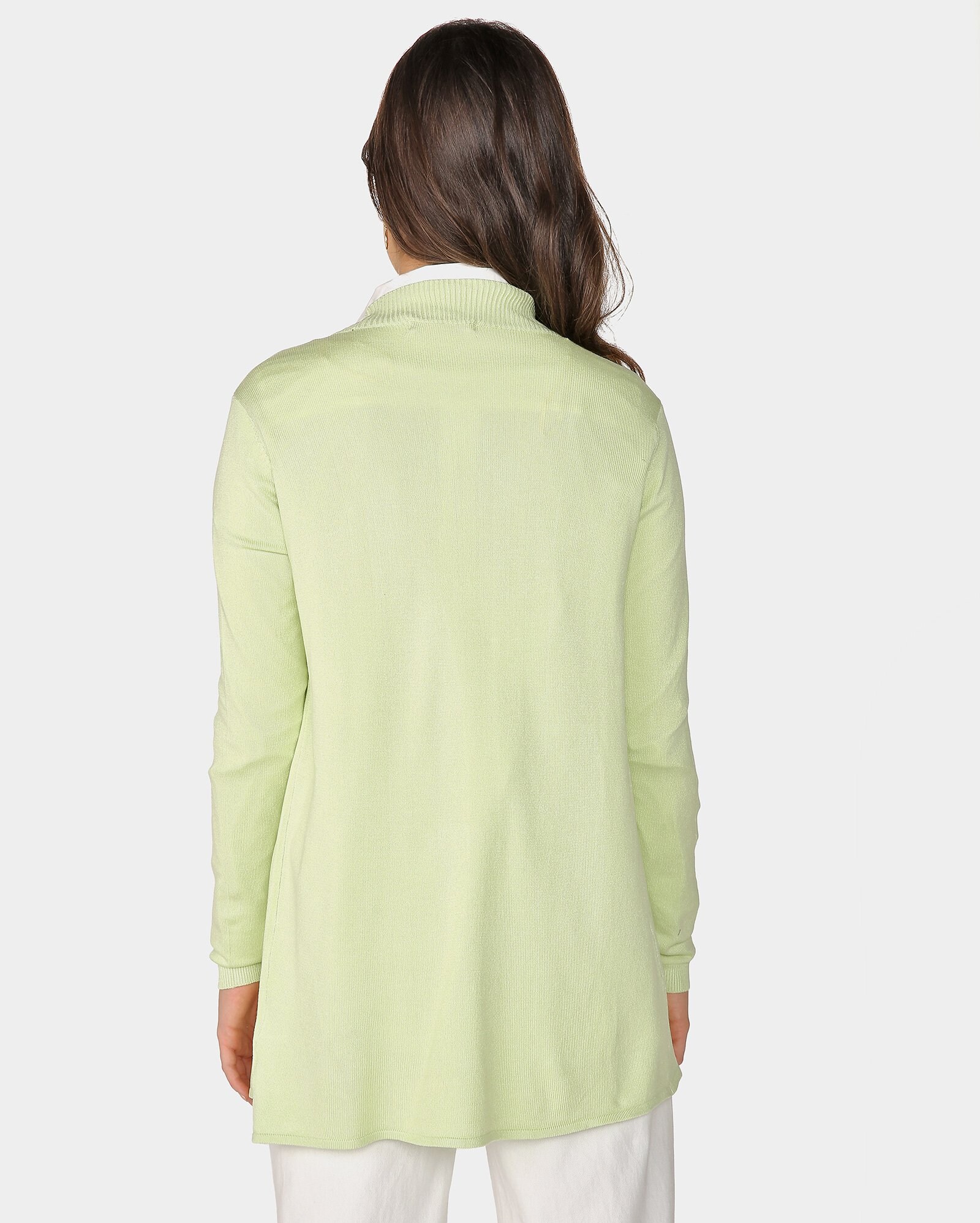 cardigan verde claro