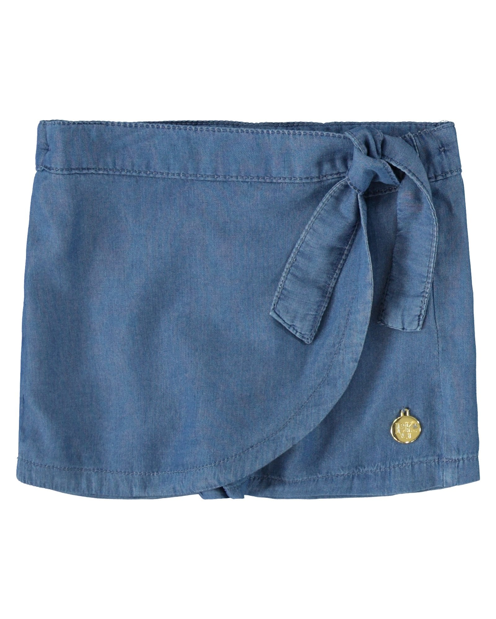 short saia jeans infantil