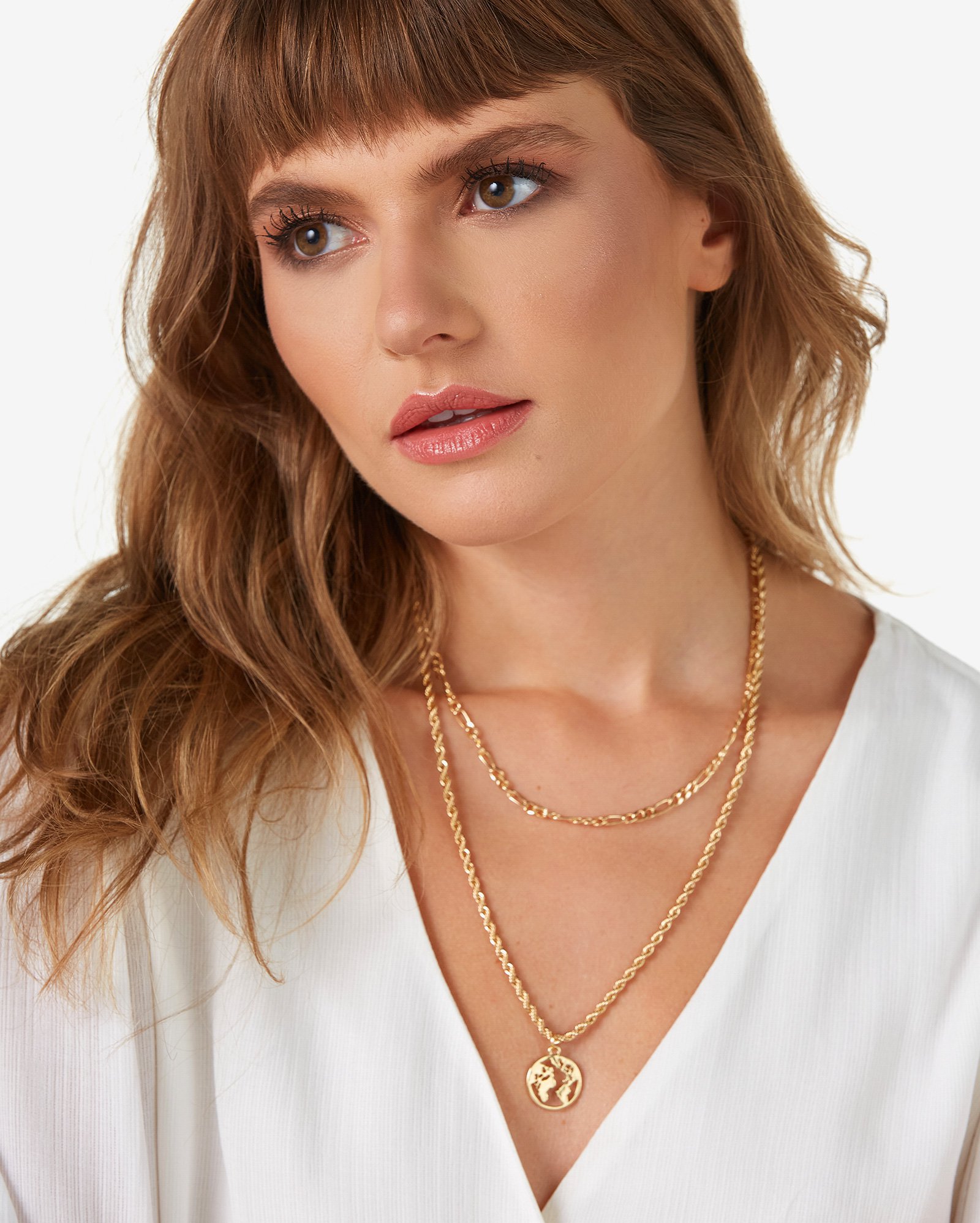 Colares Riachuelo Riachuelo | Kit Colar Feminino 02 Peças Dourado