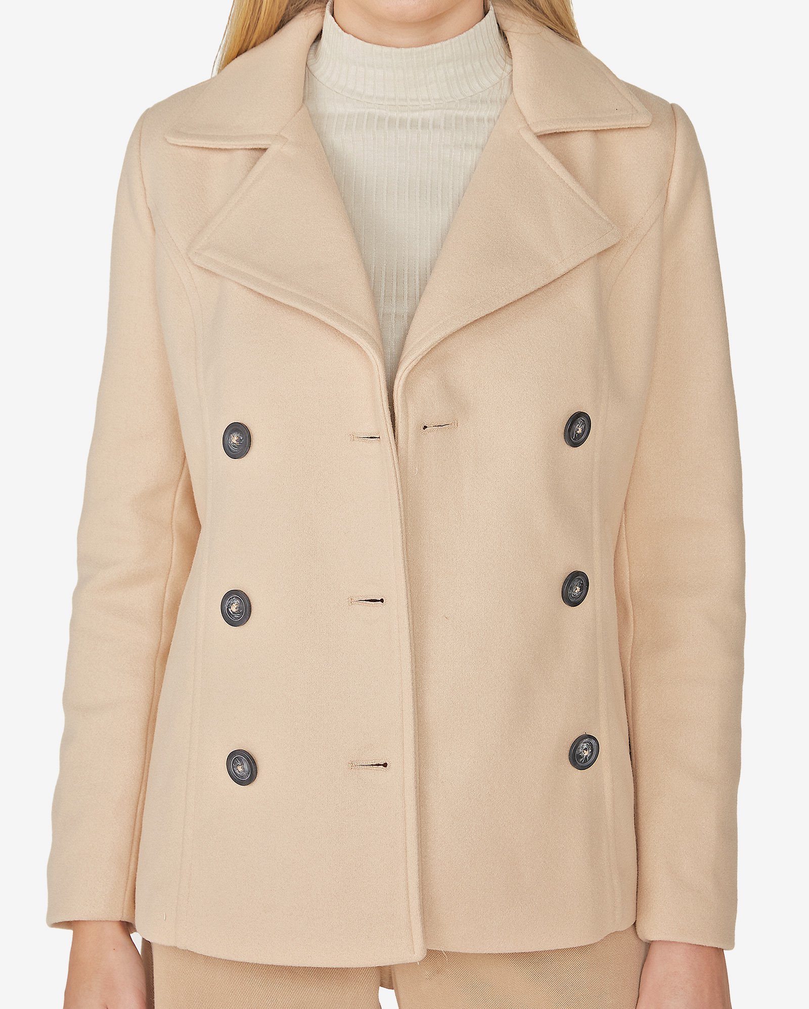 Riachuelo | Casaco Feminino Manga Longa Polivelour Bege AK by Riachuelo
