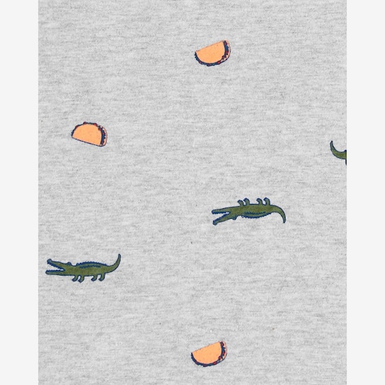 Regata Bebê Carter's Crocodilo Cinza Tam 18 a 24 Meses