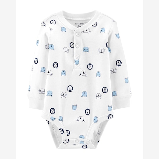 Body Bebê Carter's Bichinhos Branco Tam 1 a 12 Meses