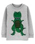 Camiseta Bebê Carter's Dinossauro Cinza Mescla Tam 9 a 12 Meses