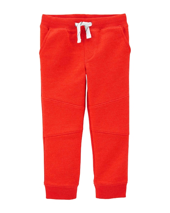 Calça Jogger Infantil Carter's Recortes Vermelho Tam 2 a 5