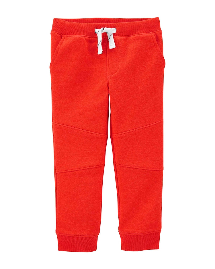 Calça Jogger Infantil Carter's Recortes Vermelho Tam 2 a 5