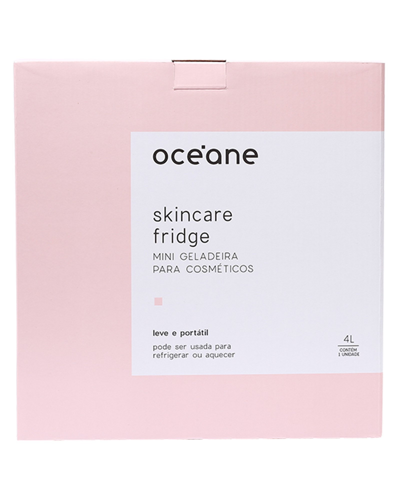 Riachuelo Mini Geladeira Océane Skincare Fridge 4L Rosa Claro