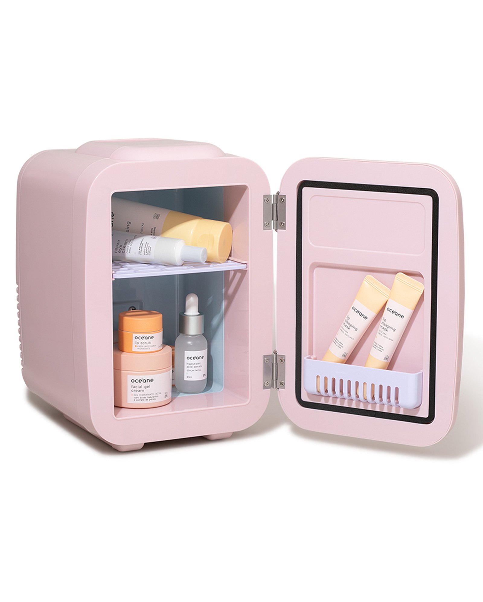 Riachuelo Mini Geladeira Océane Skincare Fridge 4L Rosa Claro