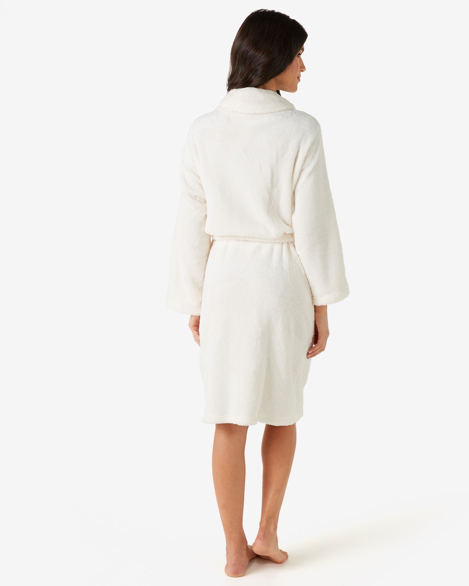 Roupão Fluffy Liso Andreza Off White