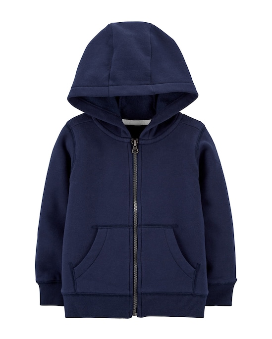 Jaqueta de Moletom Infantil Carter's Capuz Azul Marinho Tam 2 a 5
