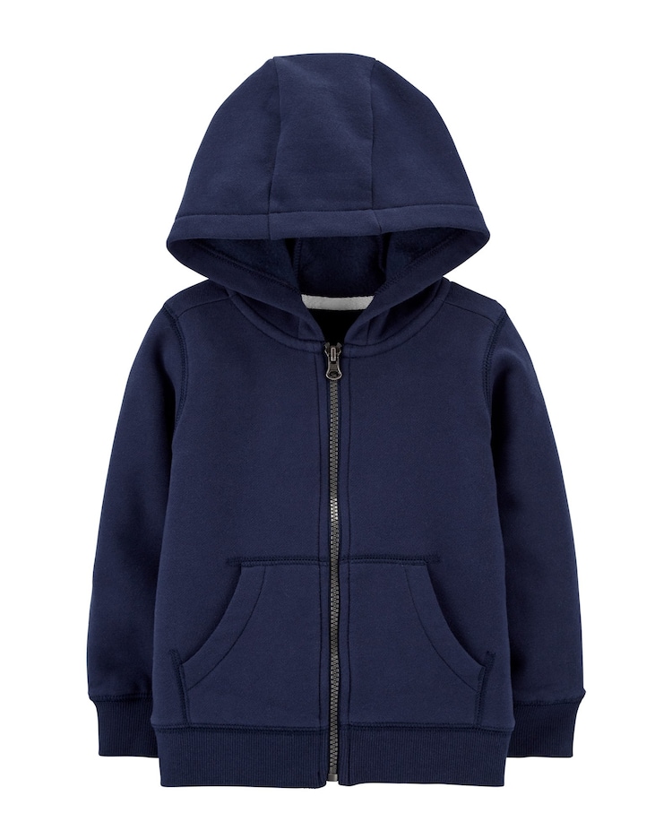 Jaqueta de Moletom Infantil Carter's Capuz Azul Marinho Tam 2 a 5
