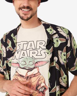 Camiseta Star Wars Boba Fett Masculina - Manga Curta Em Cinza Mesclado Tamanho GG