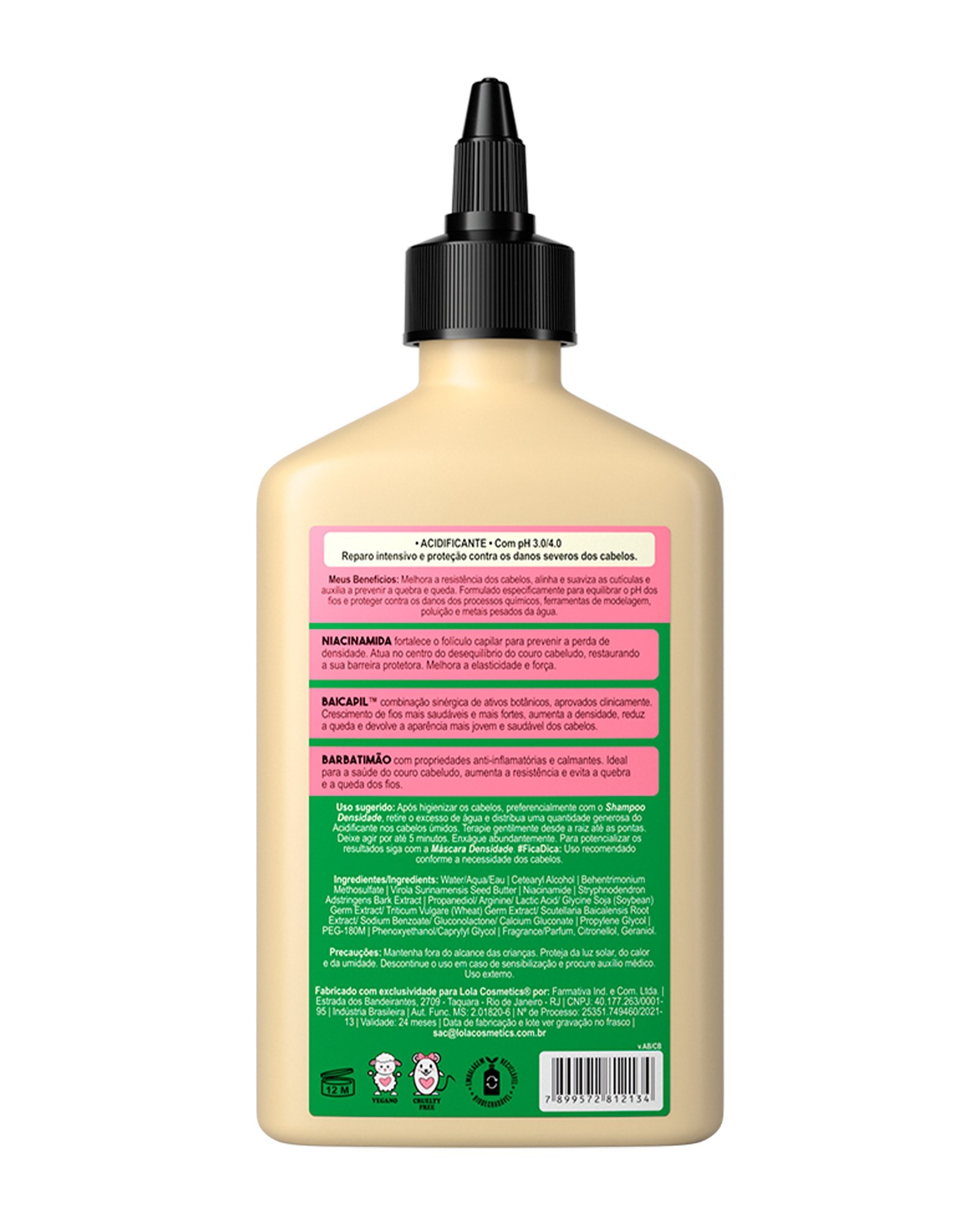 Acidificante Densidade pH3.0/4.0 Lola Cosmetics 250g