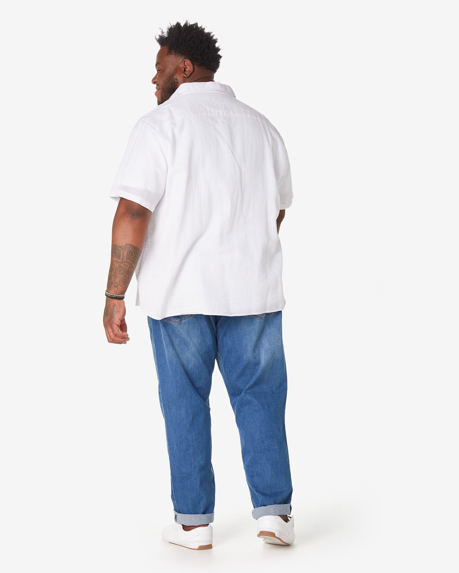 Riachuelo Calça Jeans Plus Size Masculina Slim Denim Médio ALLMAN by