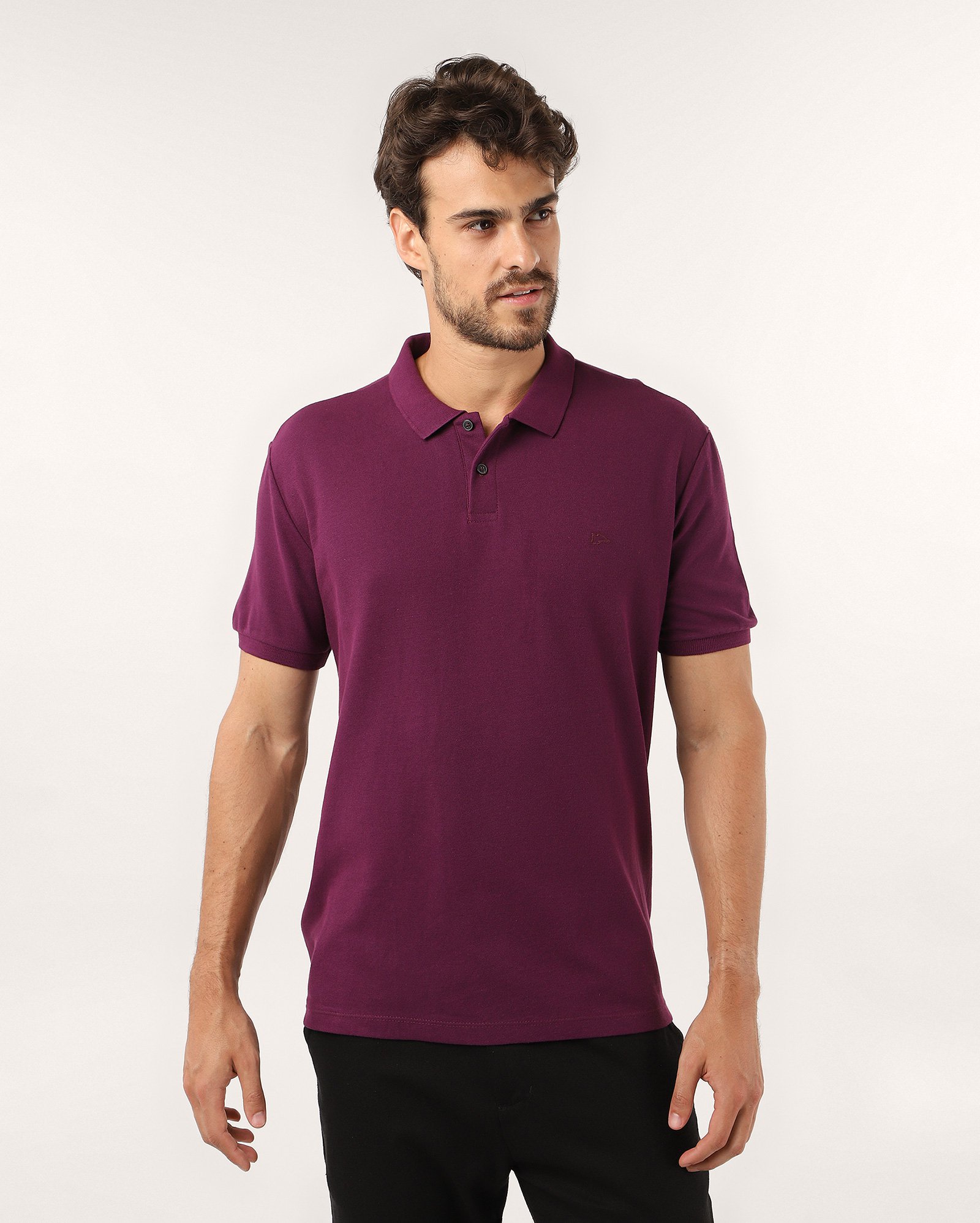 Camisa polo masculina Pool Legacy regular piquet - Vinho