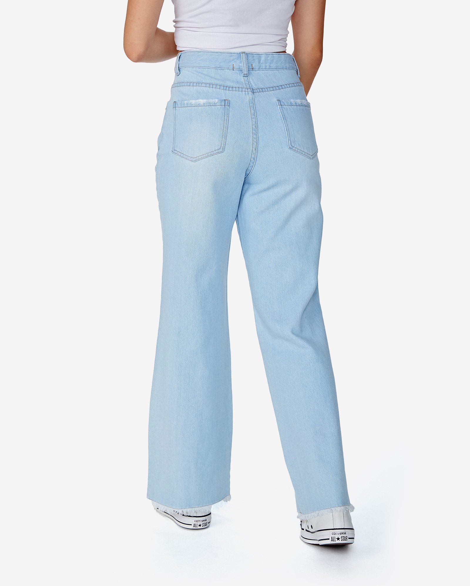 Riachuelo | Calça Jeans Juvenil Wide Leg Denim Claro Tam 10 a 16 Young  Connection by Riachuelo