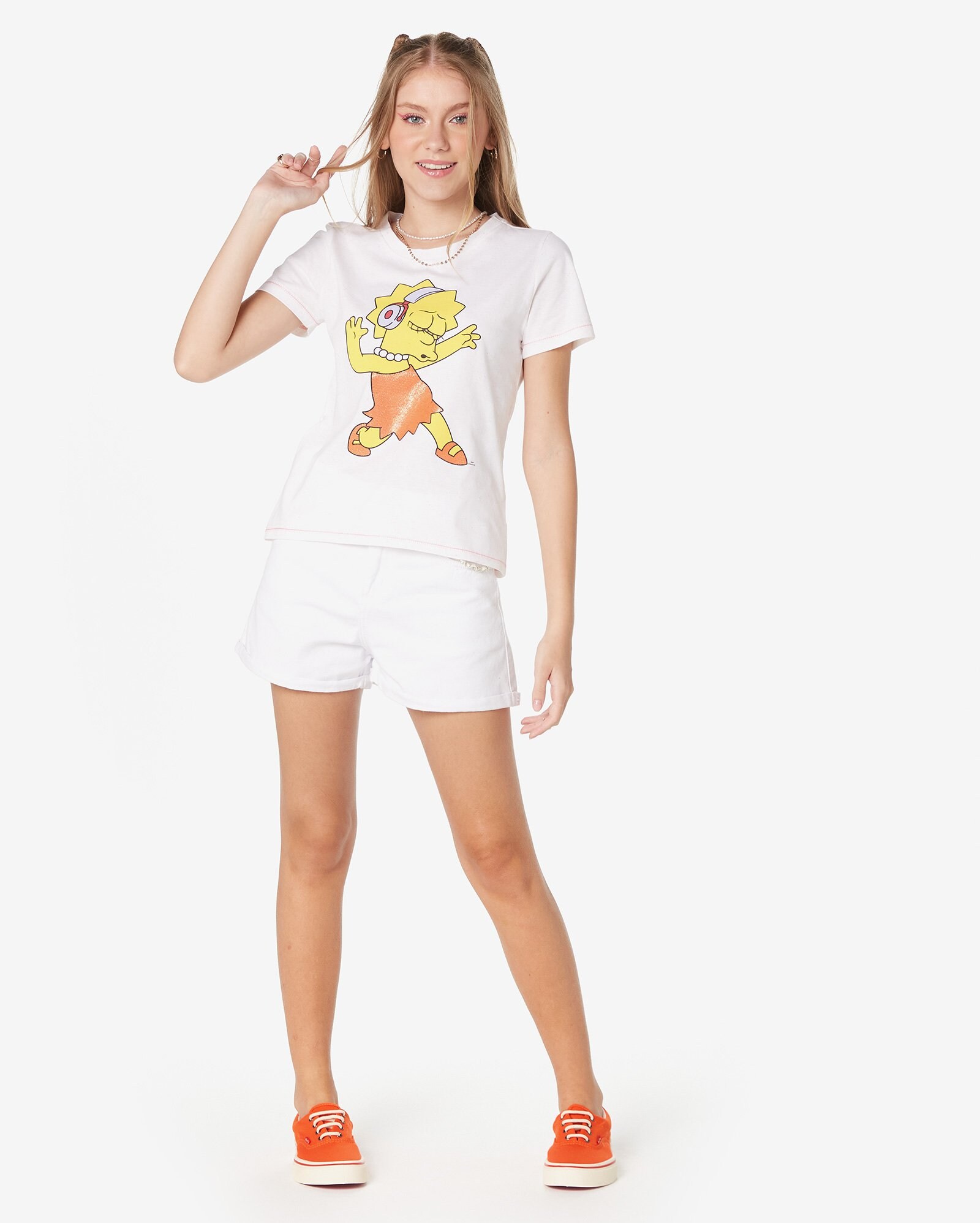 Kit 04 Camisetas Blusa Feminina Manga Curta Infantil/juvenil 2 Ao 14