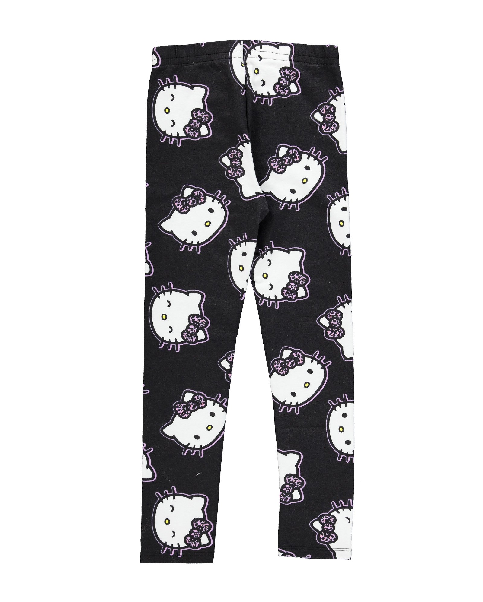 Riachuelo | Calça Legging Infantil Hello Kitty Preto/Branco Tam 2 a 10