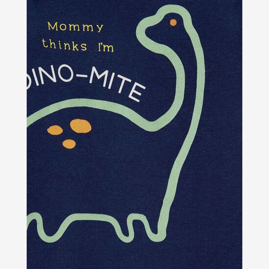 Conjunto Bebê Carter´s 3 Peças Dinossauro Verde/Azul Marinho Tam RN a 24 Meses