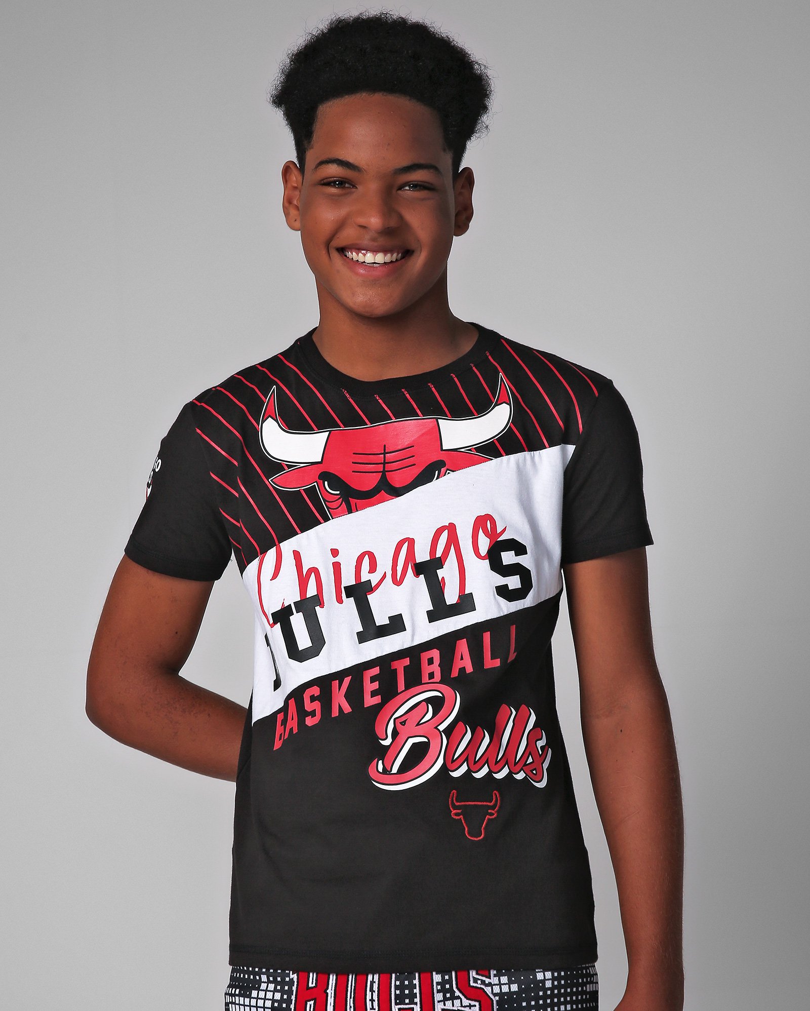 Riachuelo | Camiseta juvenil Chicago Bulls preta | NBA
