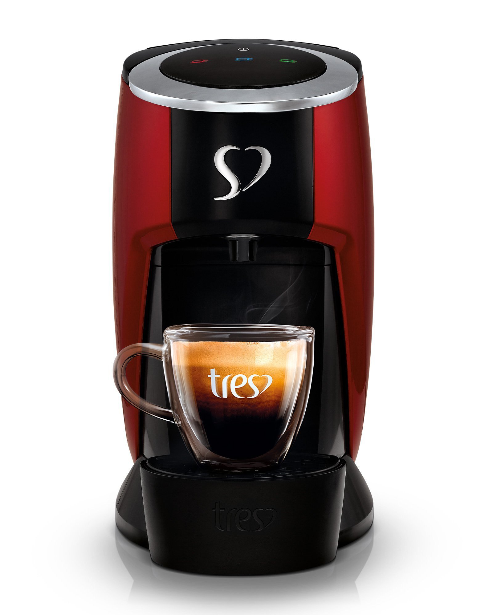 Máquina de café espresso Touch vermelha | 3 Corações