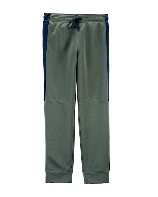 Calça Infantil Jogger com Recortes Carter's Cinza Tam 6 a 8