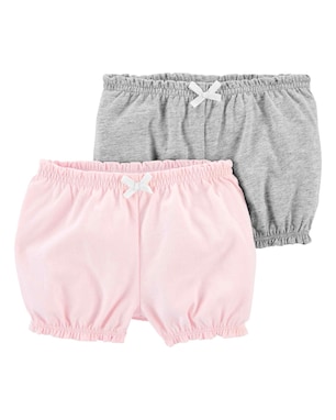 Kit short bebê 2 peças elástico multicor | Carter's