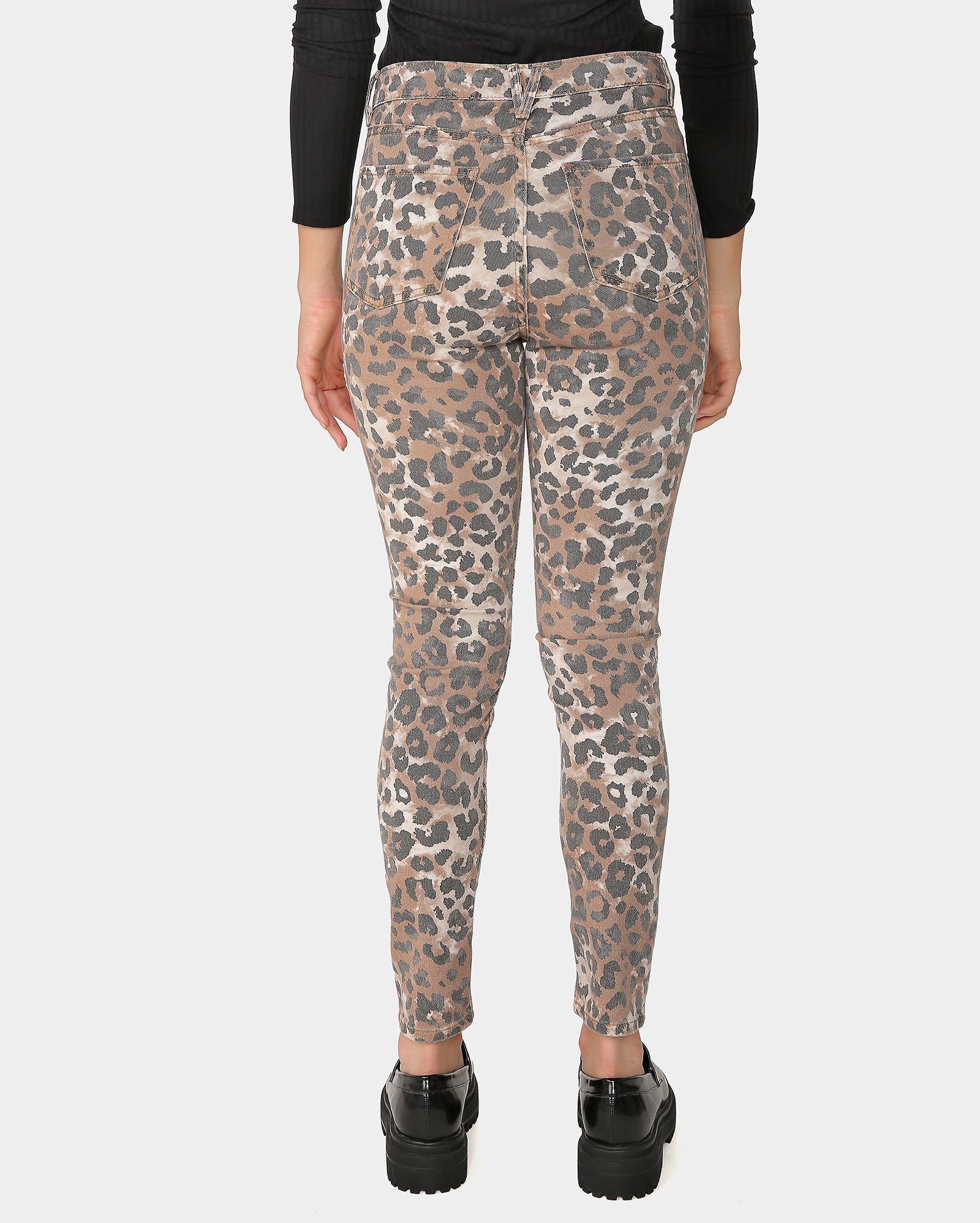 Calça jeans color feminina skinny animal print multicor | Pool by Riachuelo