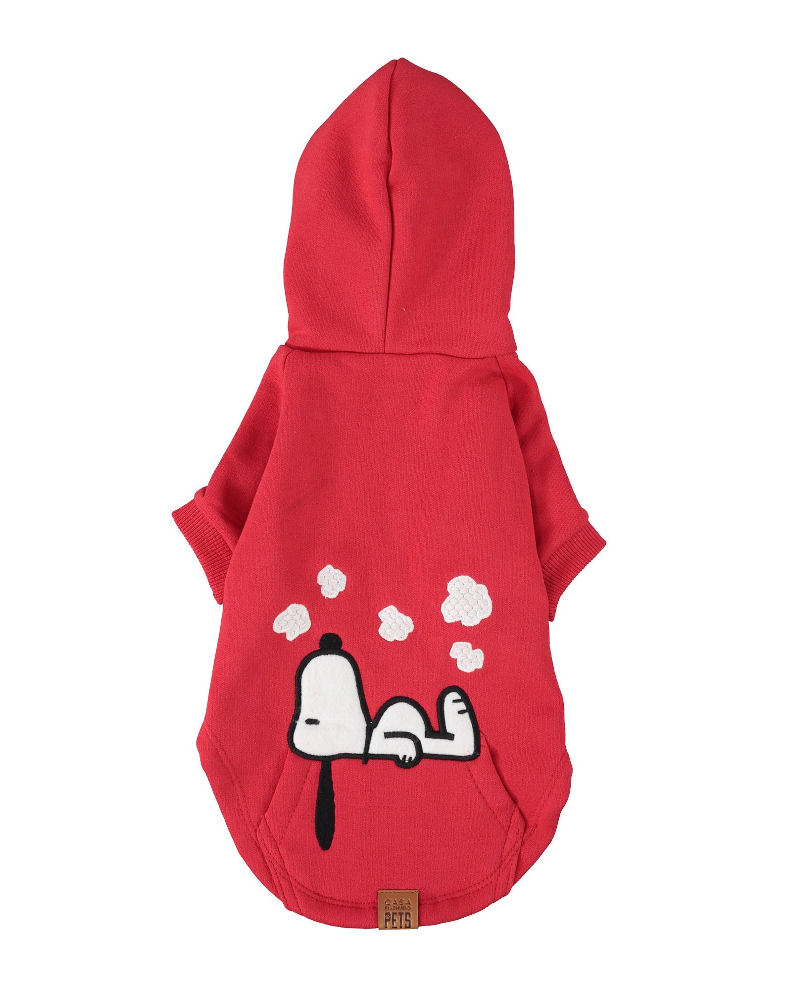 red moletom com capuz for dog