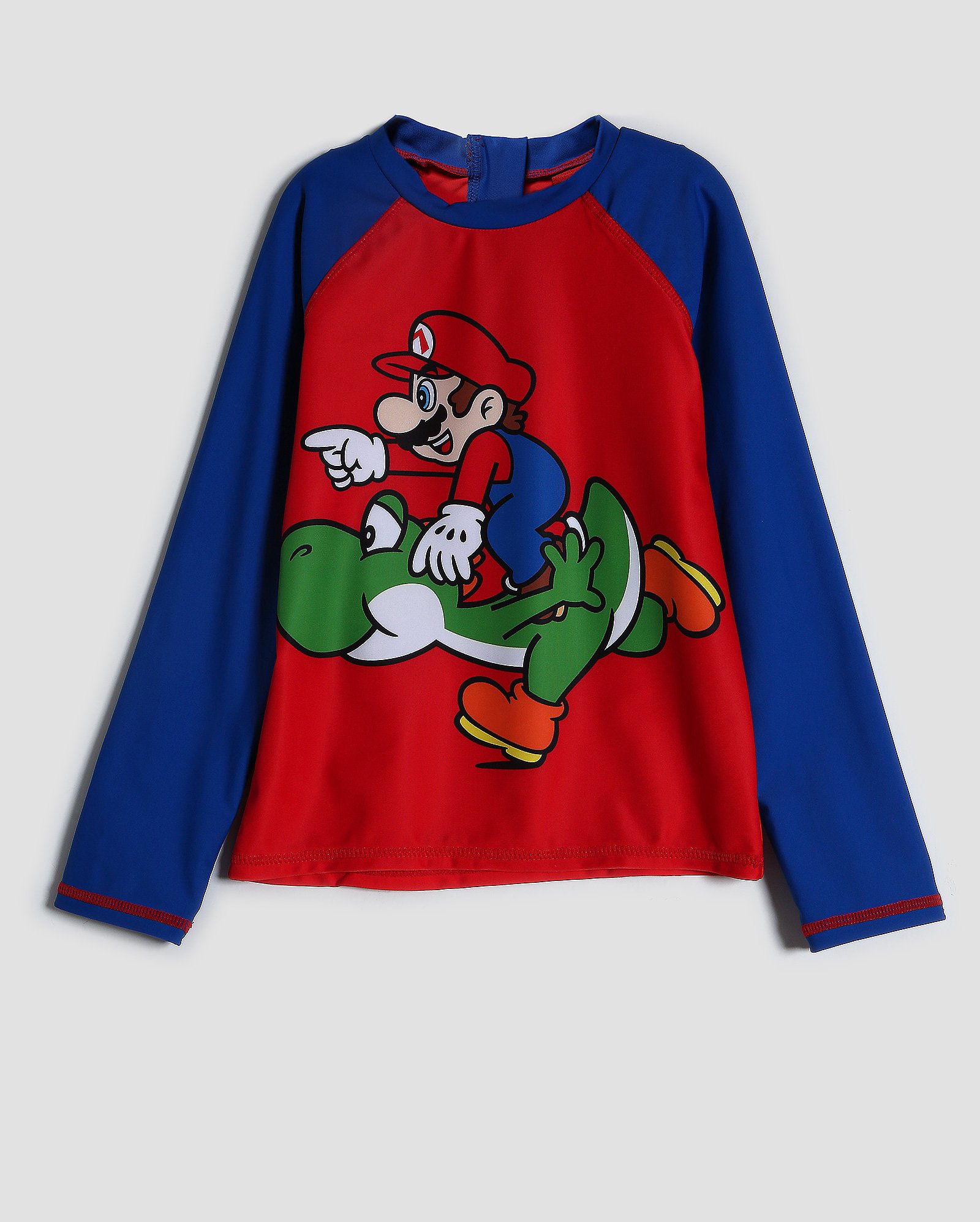 Camiseta De Praia Infantil Super Mario Vermelha Nintendo FANLAB Oficial camiseta-de-praia-infantil-super-mario-vermelha-nintendo-fanlab-oficial