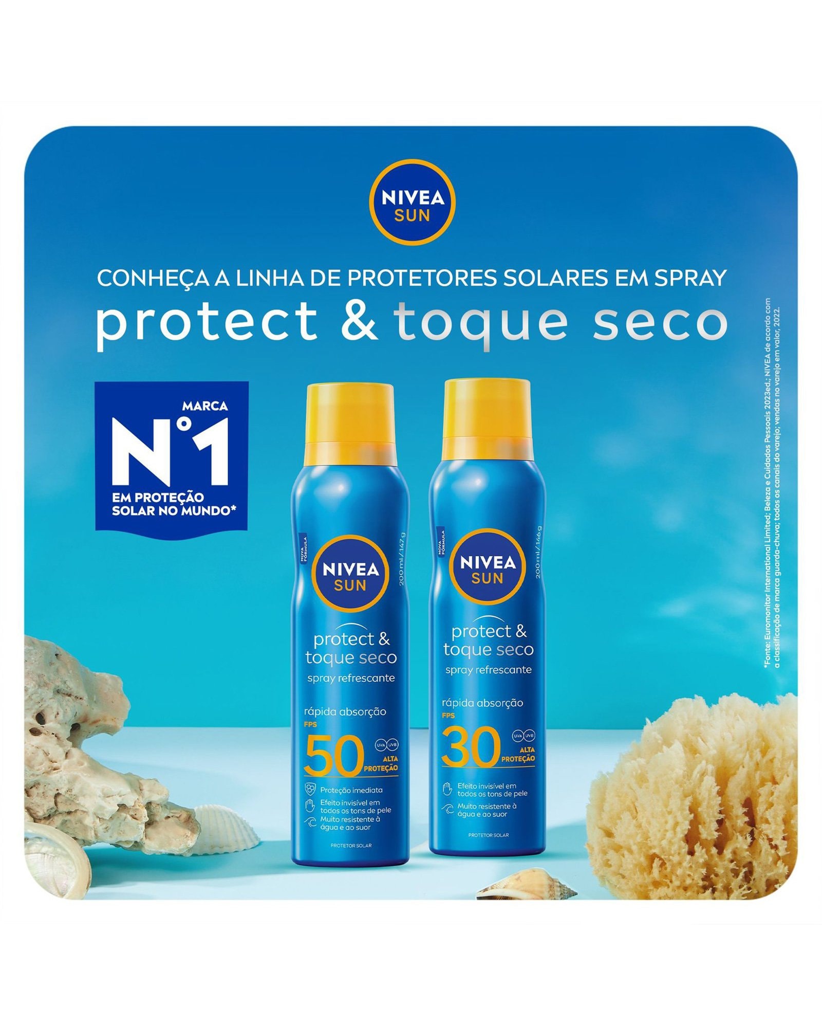 Riachuelo | Protetor solar corporal em spray Protect &amp; Toque Seco FPS ...