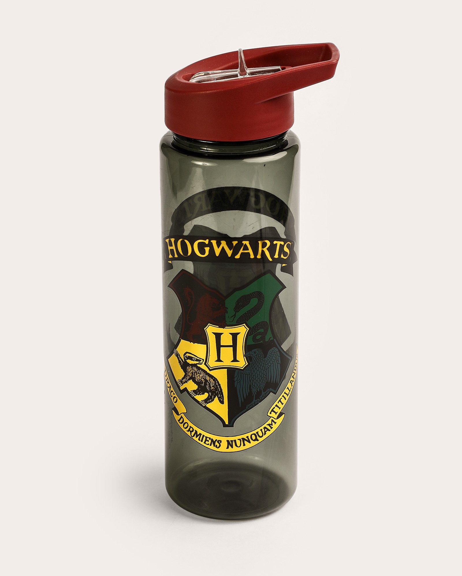 Garrafa squeeze casas Harry Potter 670ml preta | Warner Bros.