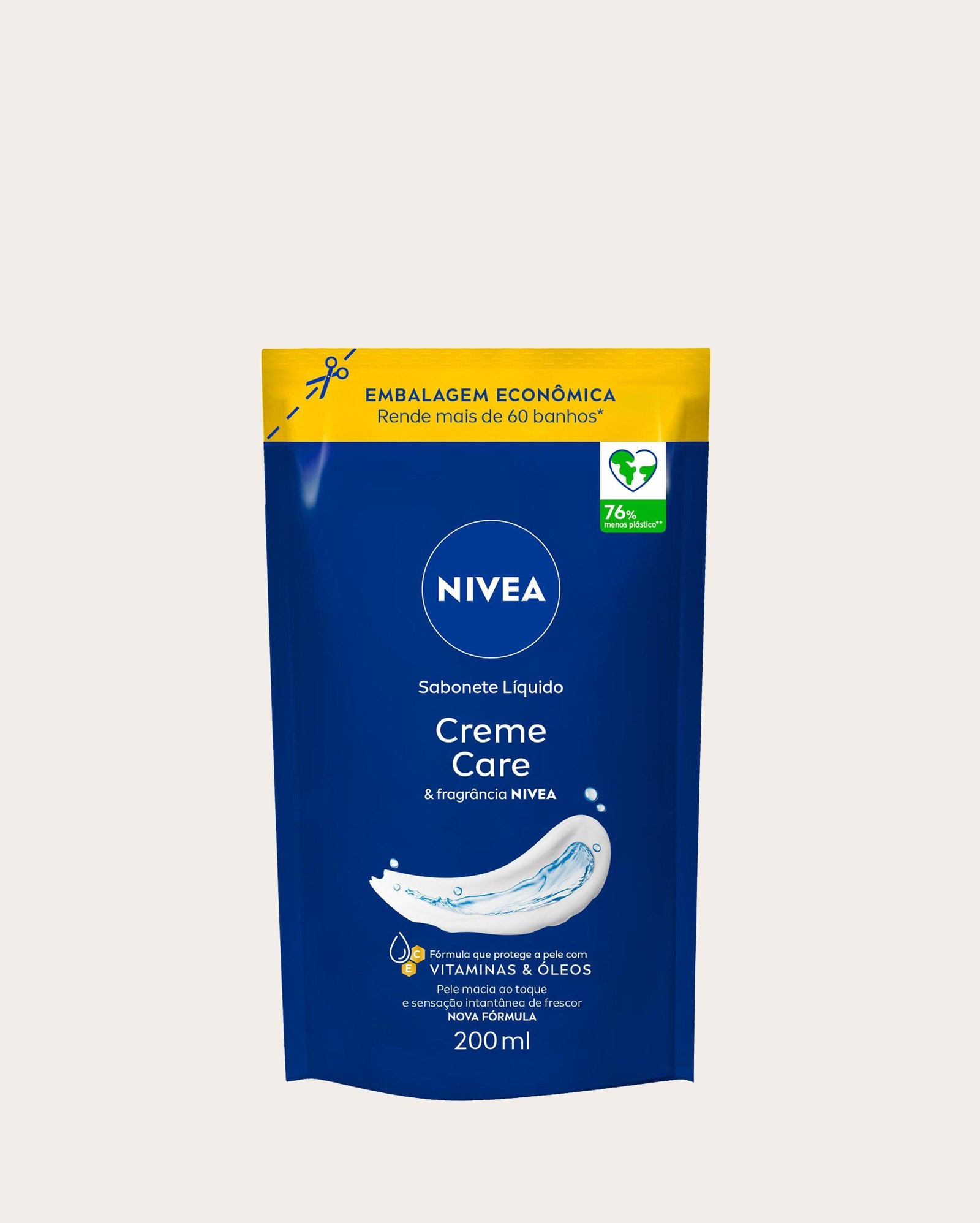 Sabonete líquido refil Creme Care 200ml | Nivea