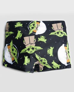 Cuecas Boxer Baby Yoda Star Wars - Pack 7 E 10, Algodão Penteado