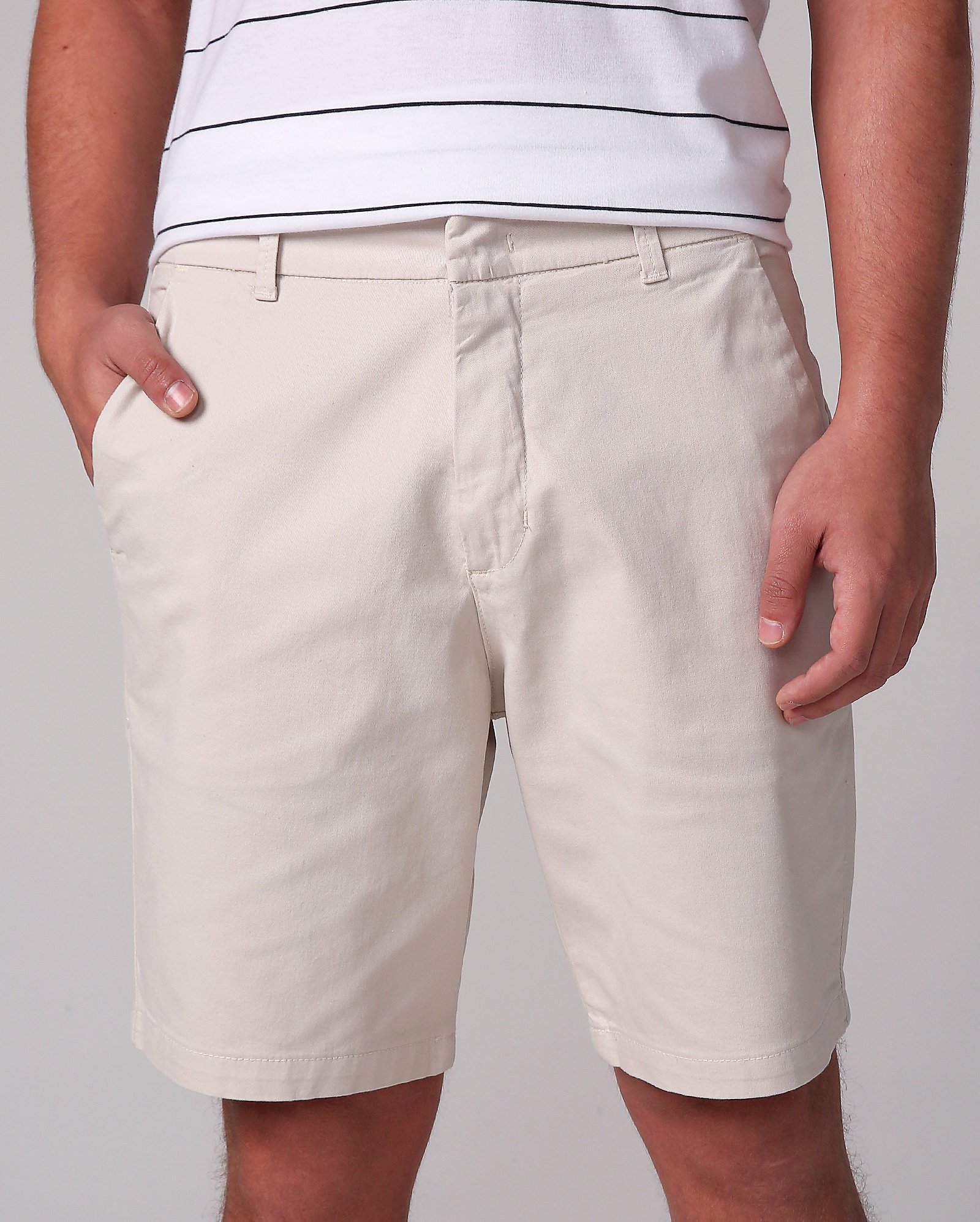 Bermuda jeans masculina color chino bege | Pool Jeans