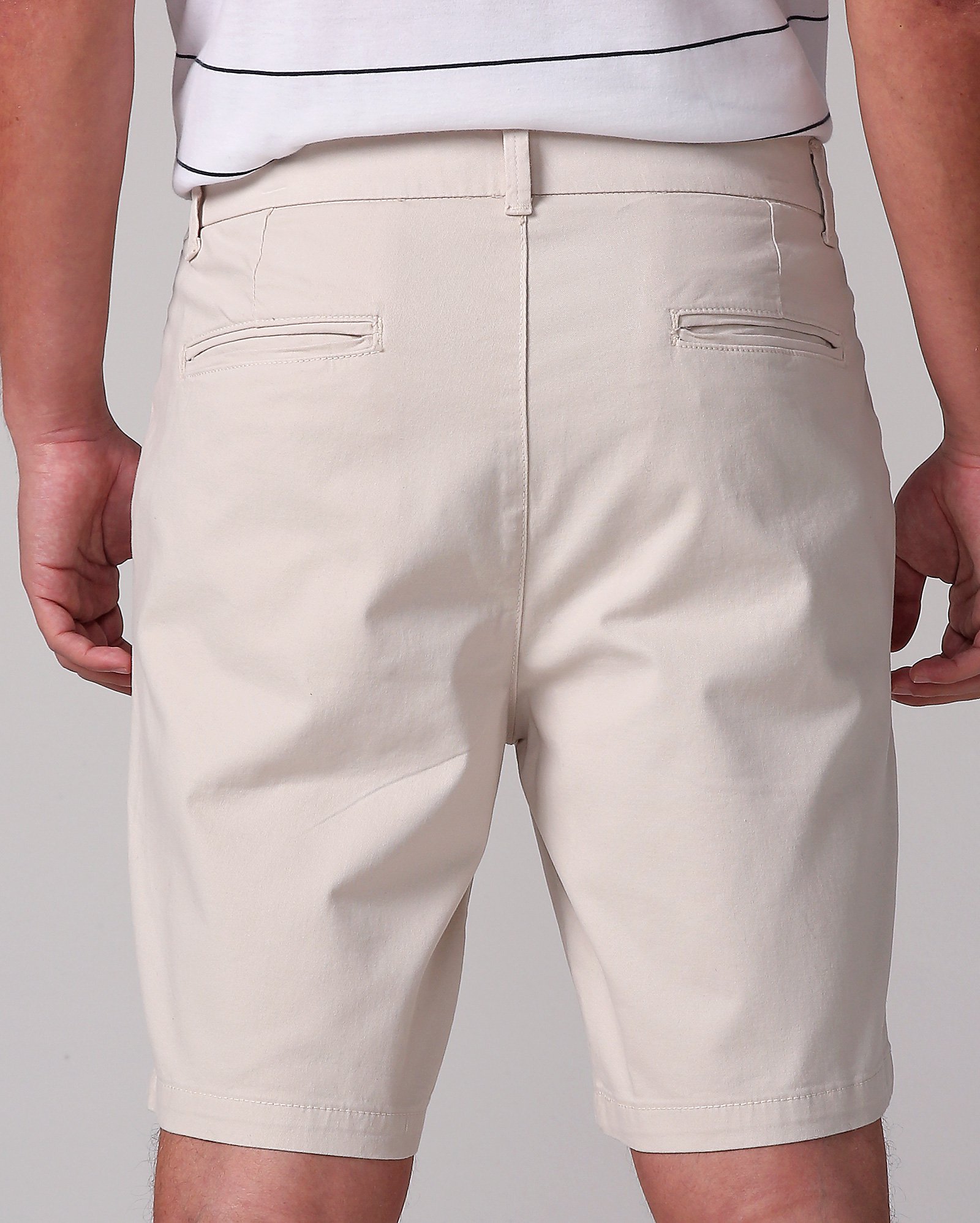 Bermuda jeans masculina color chino bege | Pool Jeans