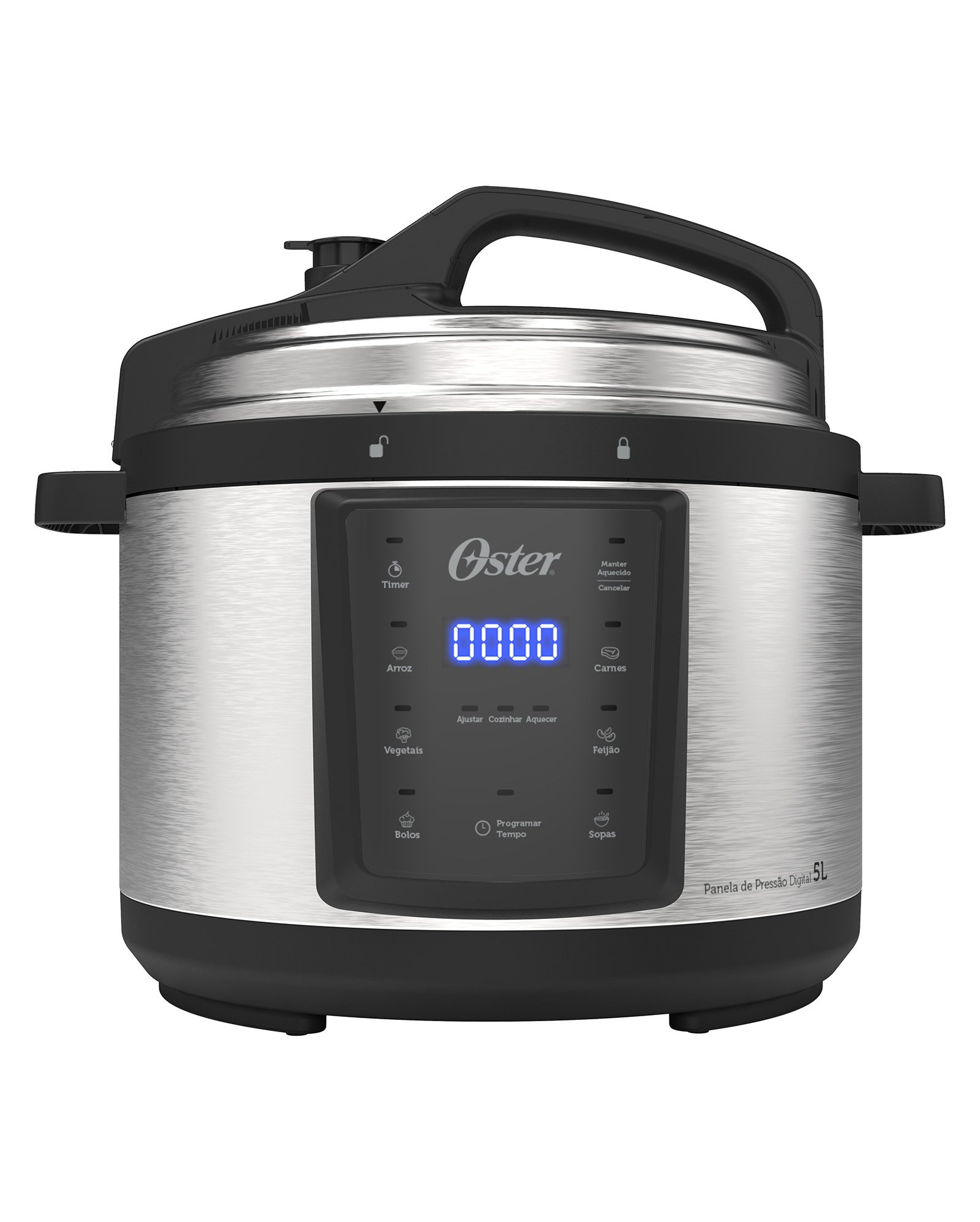 Panela de pressão elétrica digital OPAN920-127 110V prata | Oster