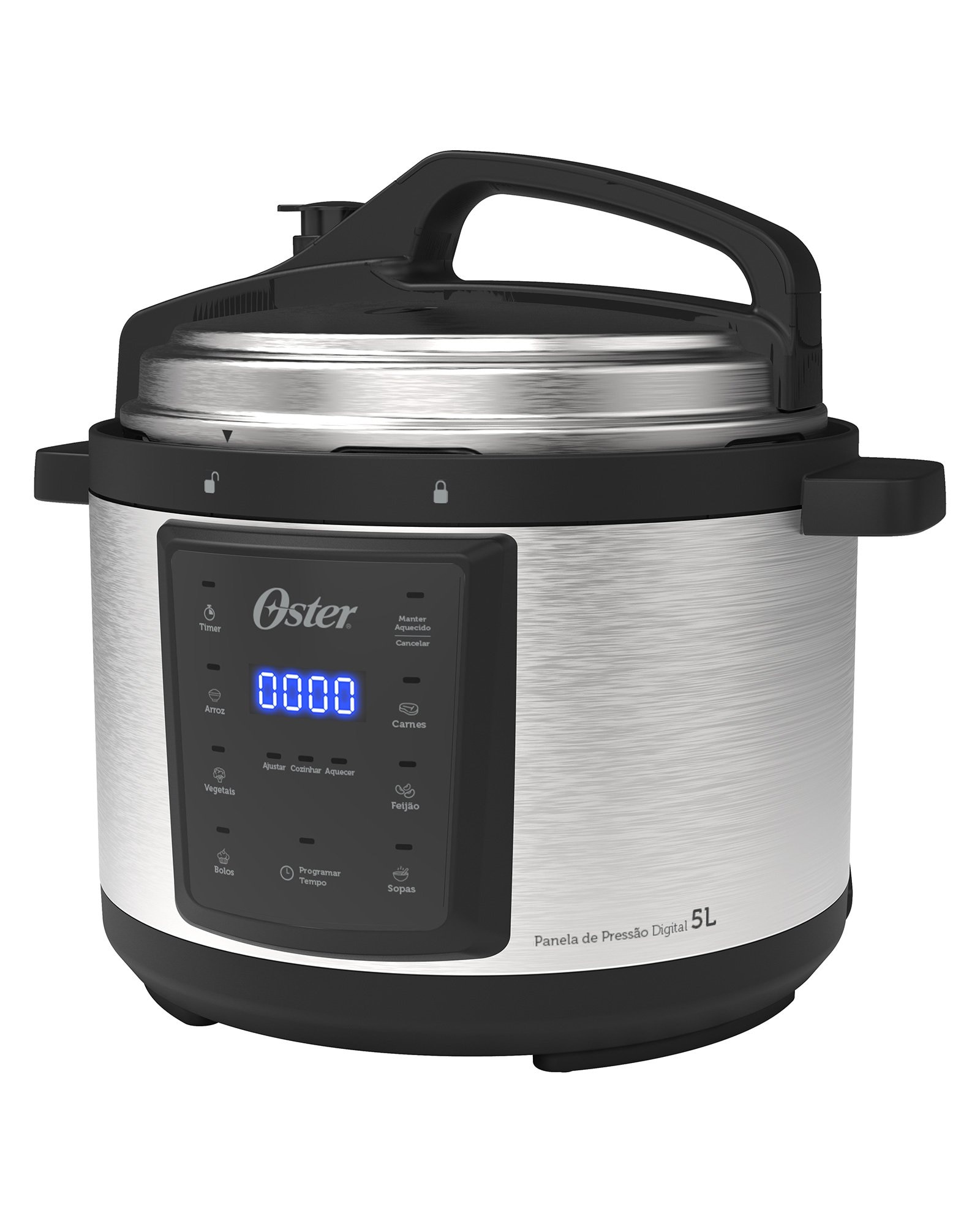 Panela de pressão elétrica digital OPAN920-127 110V prata | Oster