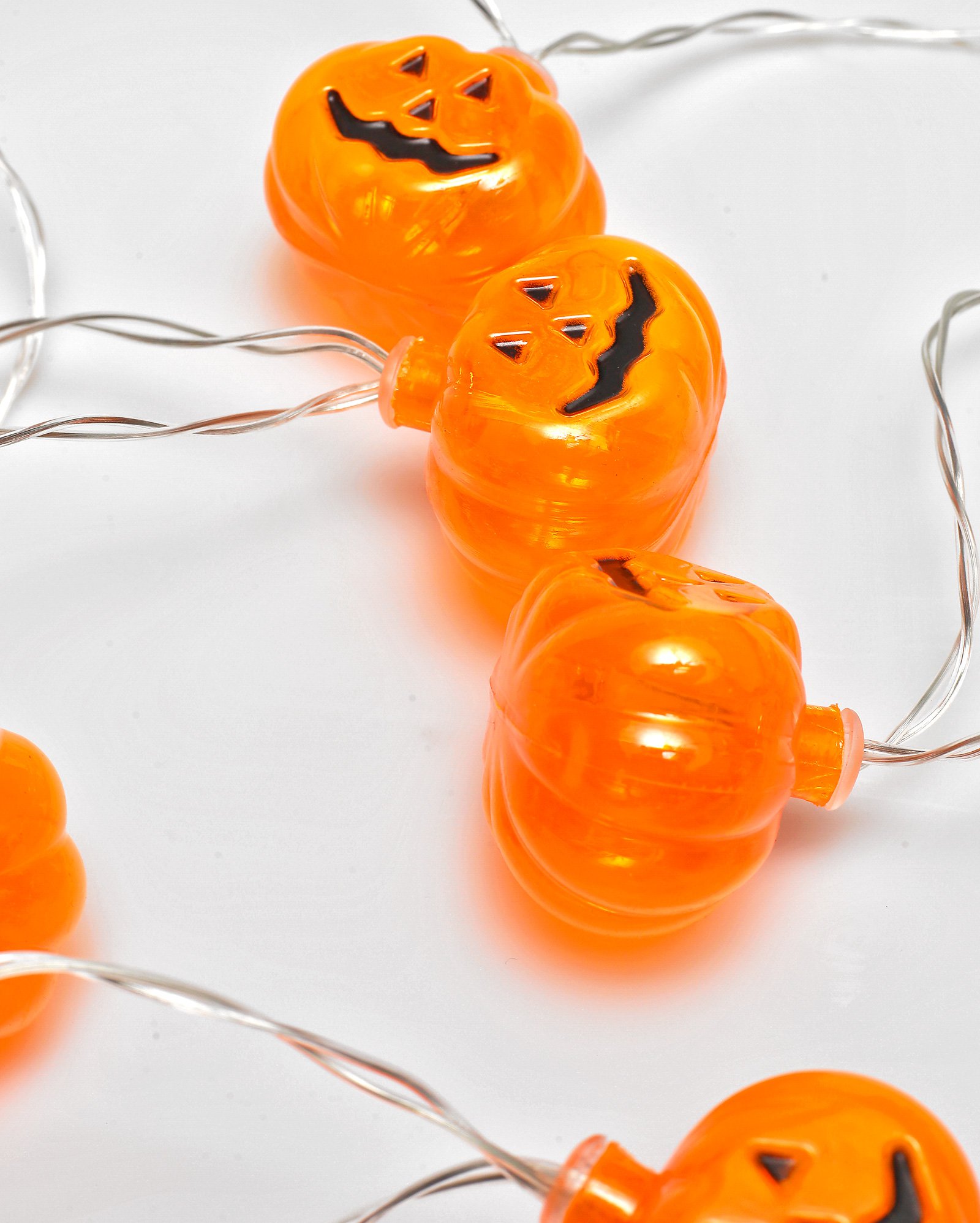 Cordão luminoso abóbora 1,65m laranja | Casa Riachuelo