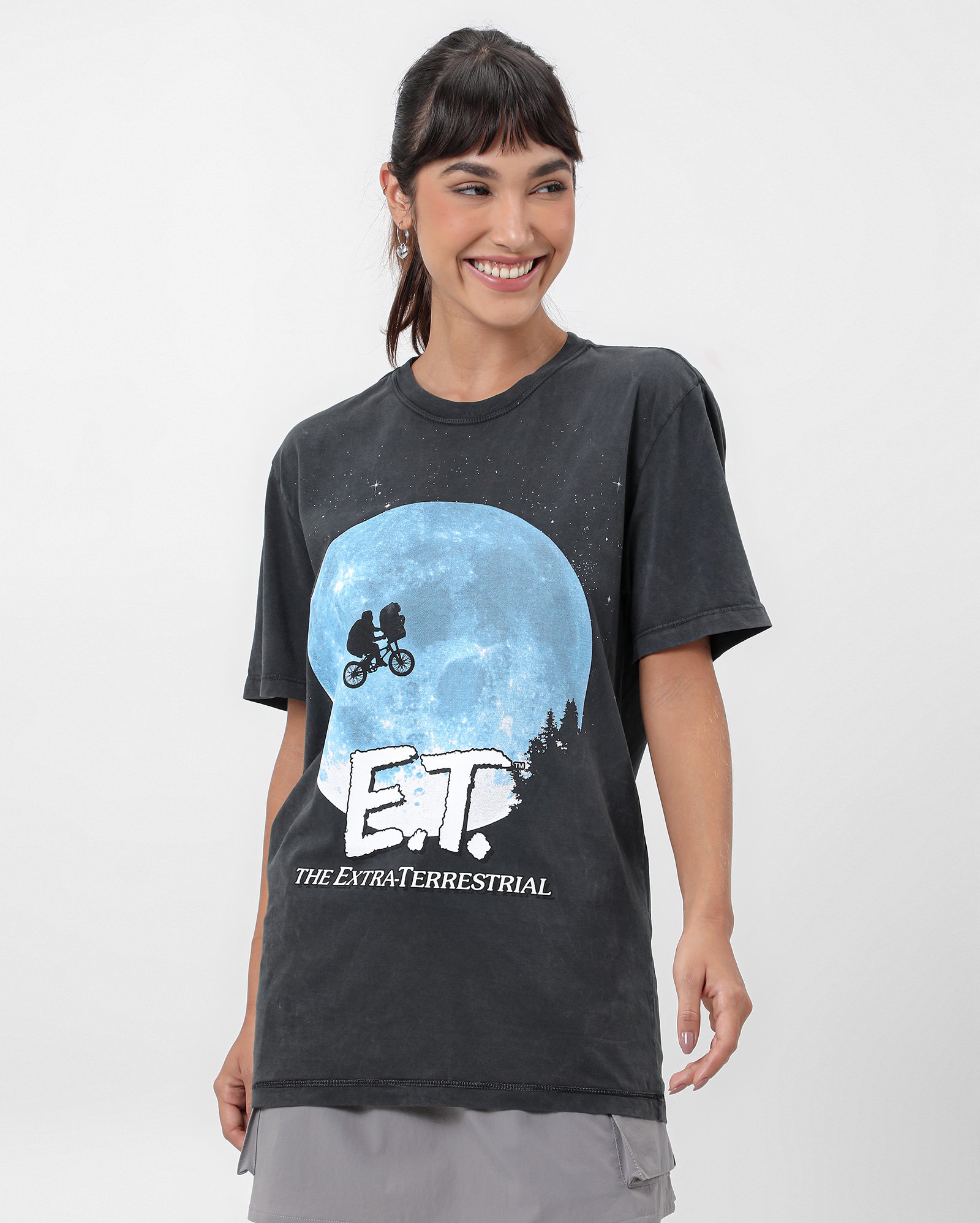Camiseta unissex regular ET cinza | FANLAB