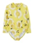 Banho de sol girassol com manga longa amarelo | Carters