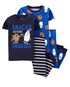 Conjunto Pijama Bebê Carter's 4 Peças Listras Leites e Cookies Multicor Tam 3 a 24 Meses