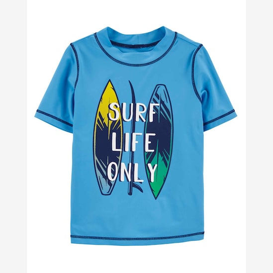 Camiseta de praia infantil surf life azul | Carter's