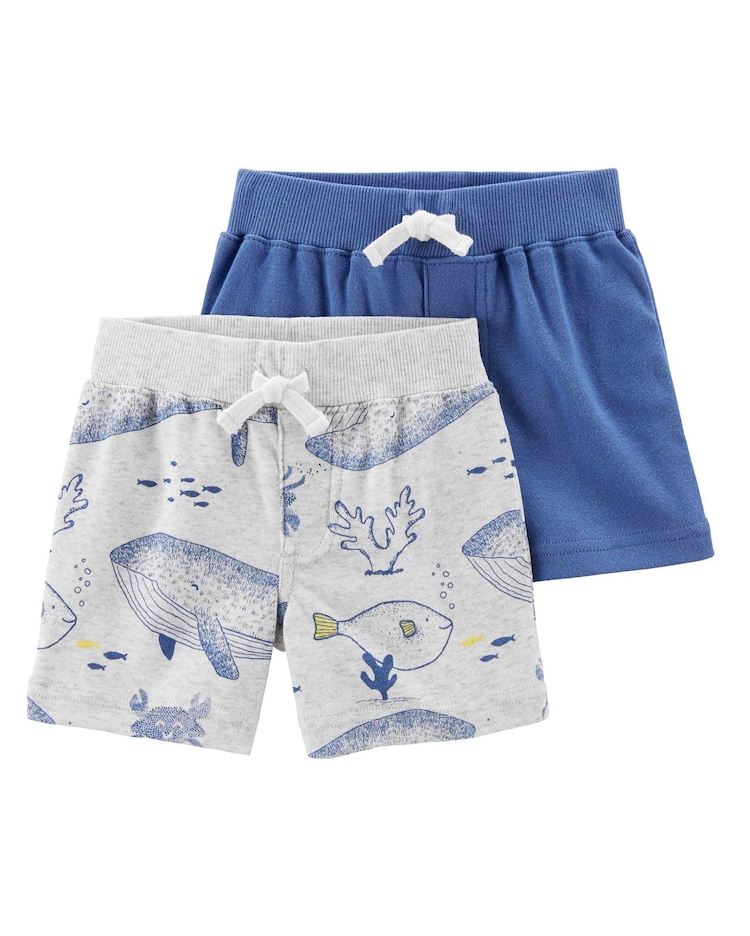 Kit short bebê peixinhos azul | Carter's