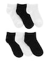 Kit meia infantil 6 pares lisas preto |  Carter's