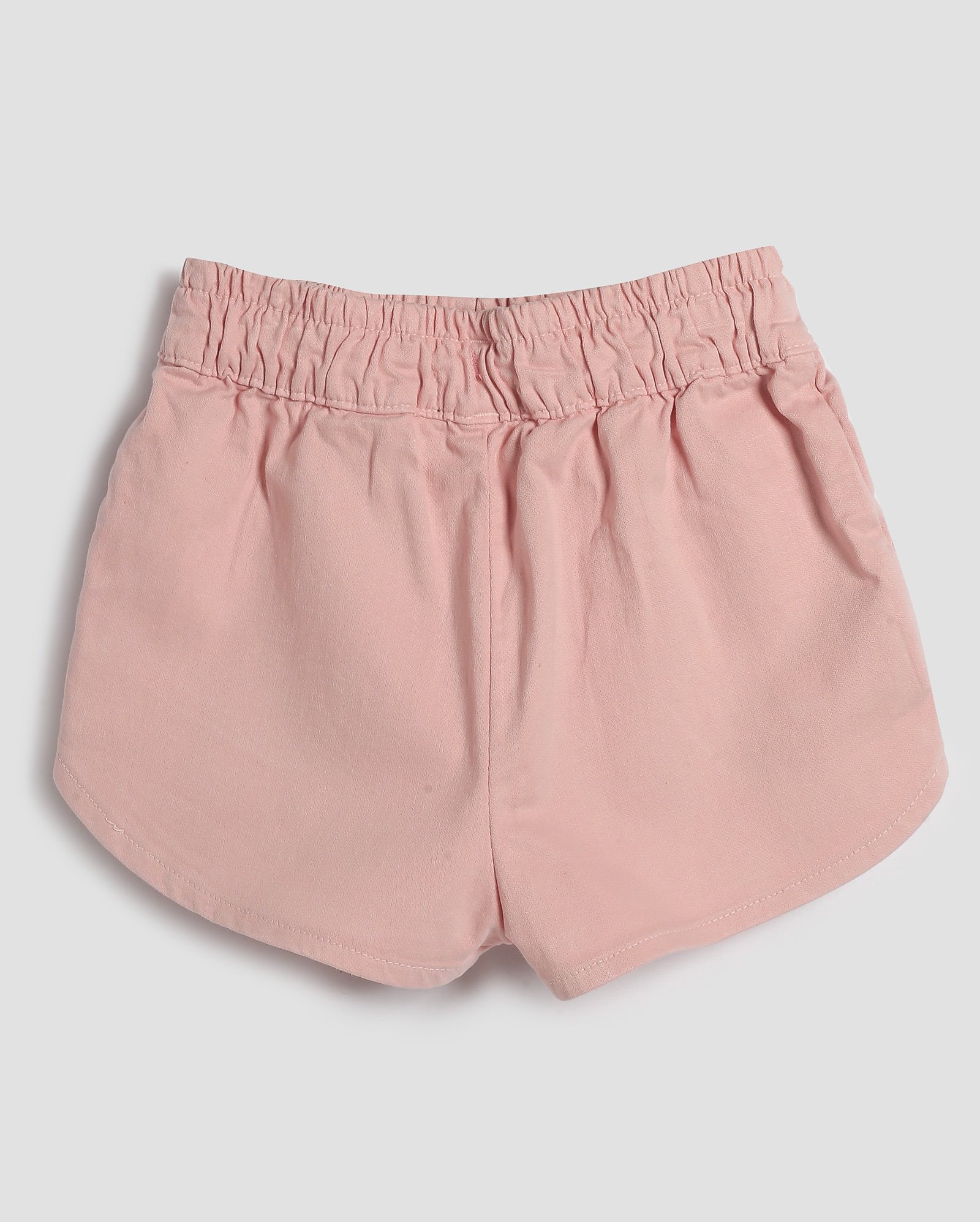 Riachuelo Short Jeans Color Infantil Amarra o Rosa Tam 4 A 10 Pool 