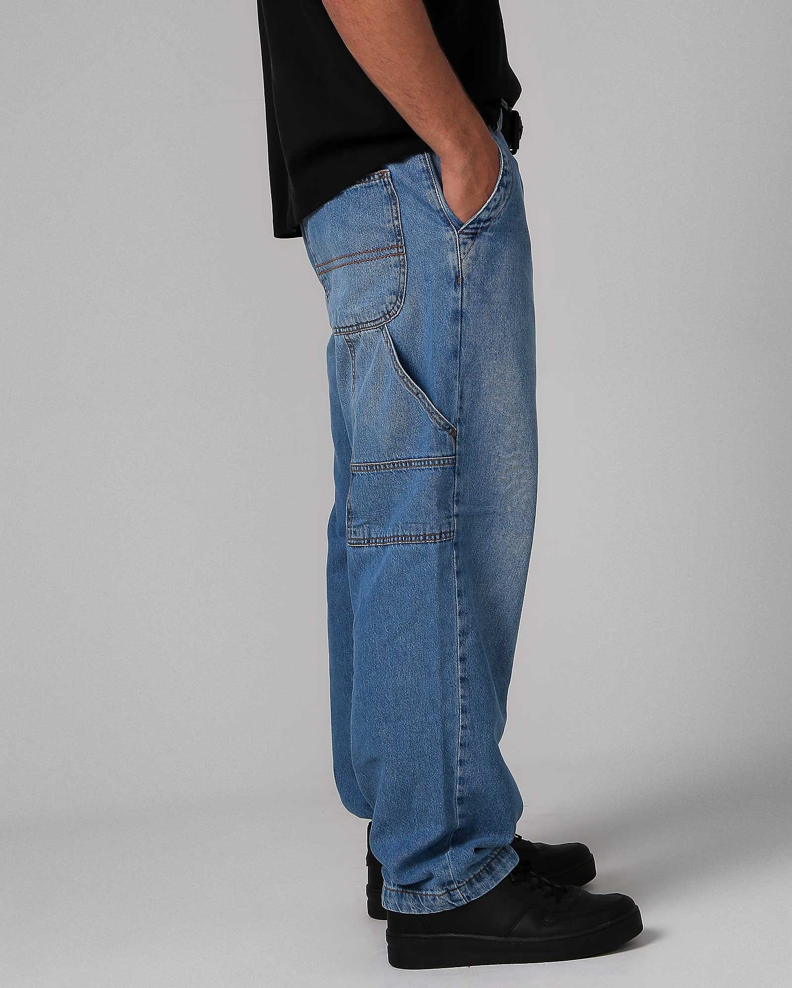 Riachuelo | Calça jeans masculina wide leg denim médio | Pool by Riachuelo