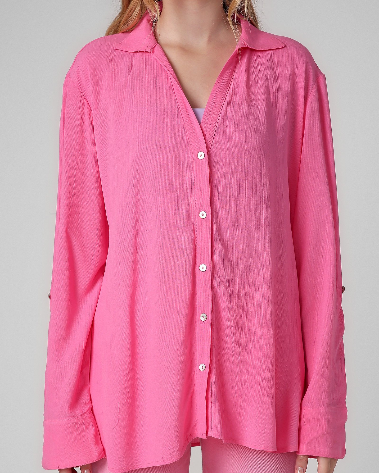 Riachuelo Camisa Feminina Manga 3 4 Rosa Pool Basics By Riachuelo riachuelo-camisa-feminina-manga-3-4-rosa-pool-basics-by-riachuelo