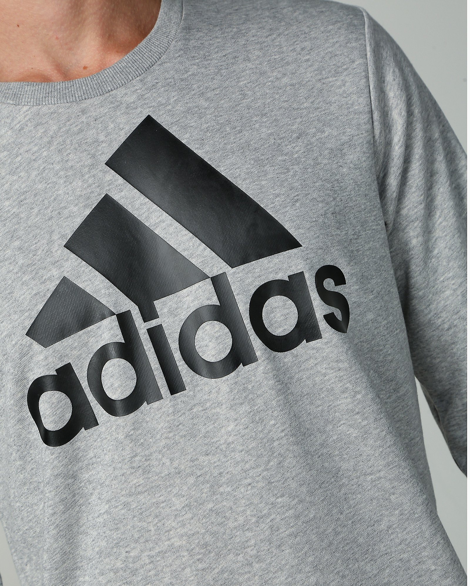 Riachuelo | Blusa de Moletom Esportiva Masculina Manga Longa Adidas Cinza