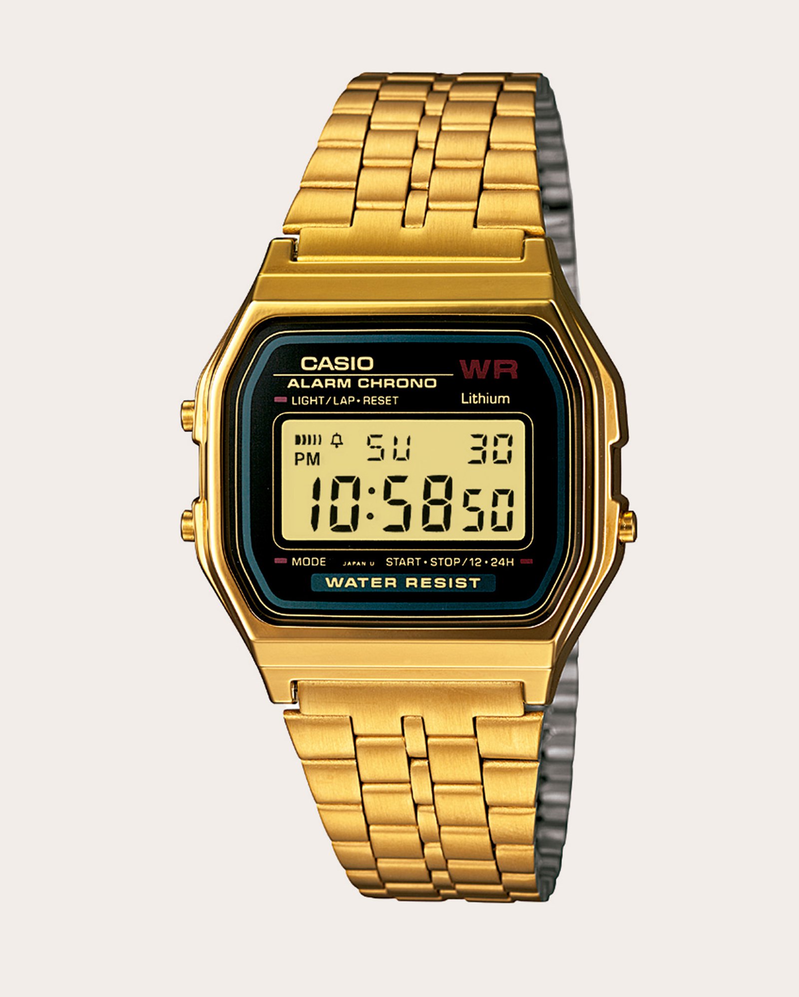 Relógio unissex A159WGEA-1DF dourado | Casio