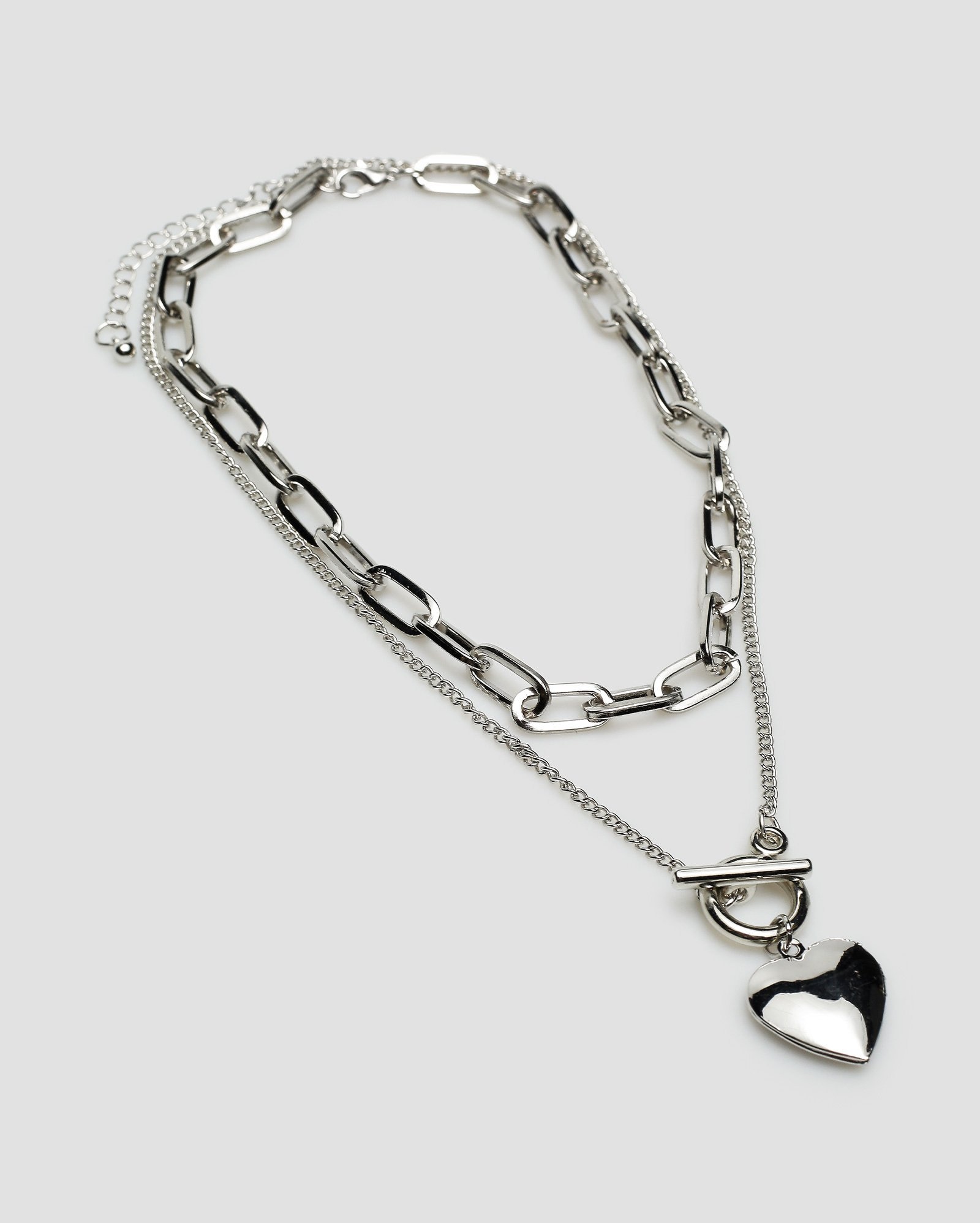 Kit colar feminino 2 peças correntes prateado | Accessori by Riachuelo